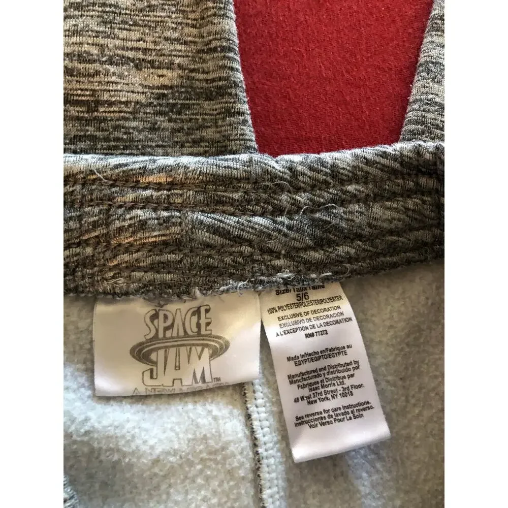 Space Jam boys grey jogger cozy lounge sweatpants Size 5/6